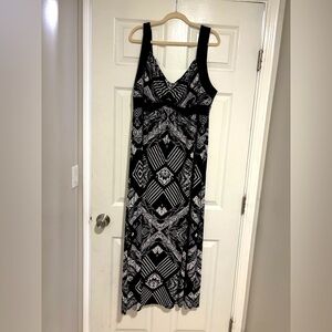 Style & Co Monochrome Abstract Dress